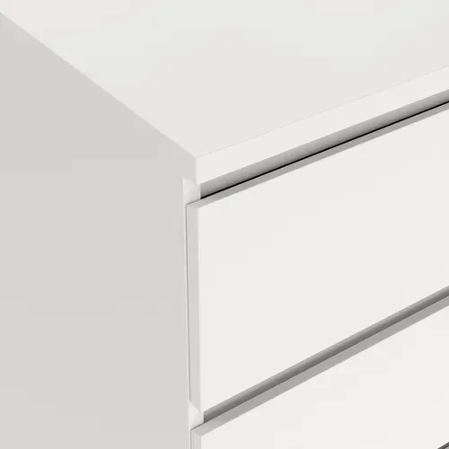 Commode 5 tiroirs BEST blanc mat vue détaillée