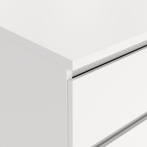 Commode 2X3 tiroirs BEST blanc mat vue détaillée
