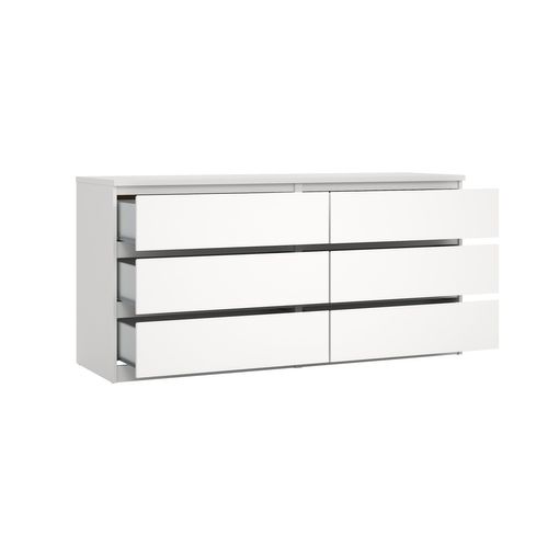 Commode 2X3 tiroirs BEST blanc mat