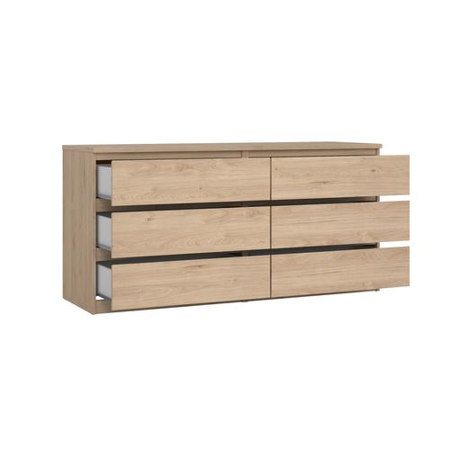 Commode 2X3 tiroirs BEST imitation chêne HL