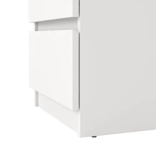 Demi commode 3 tiroirs BEST blanc mat vue détaillée