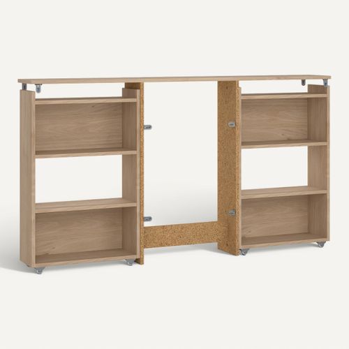 Tête de lit 140 et 160 cm BEST imitation chêne vue 3/4