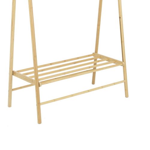 Portant à Vêtement Penderie Armoire Rangement Pour Vêtements En Bambou Pour Salon Chambre Dressing 43 5x80x165cm