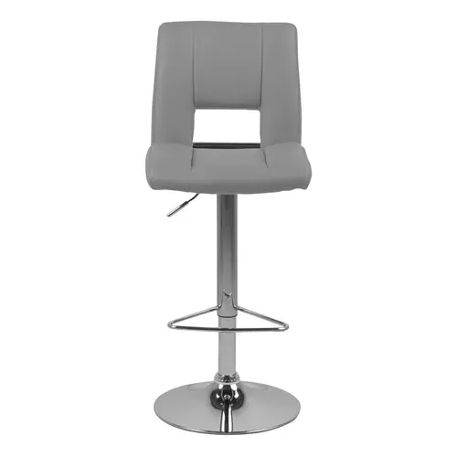 Tabouret de bar SYLVIA gris vue de face
