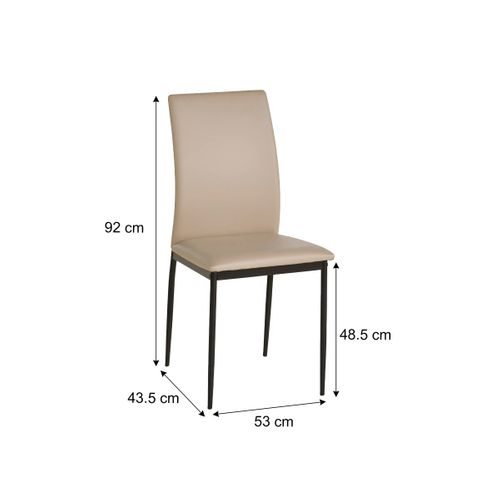chaise LOU taupe