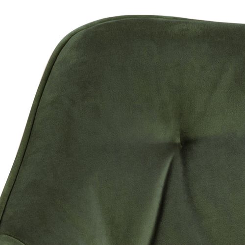 chaise velours BROOKE vert vue détaillée