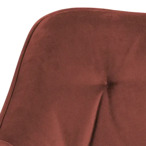 chaise velours BROOKE corail