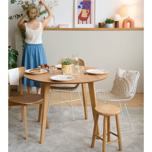 Table à Manger Ronde En Bois D105 - Leta