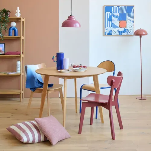Table à Manger Ronde En Bois D105 - Leta