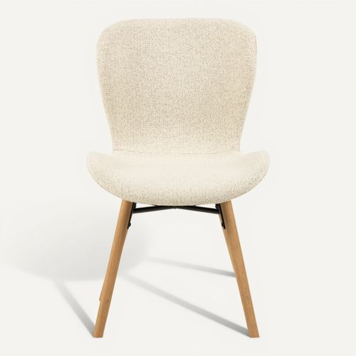 Chaise BATILDA Crème vue de face