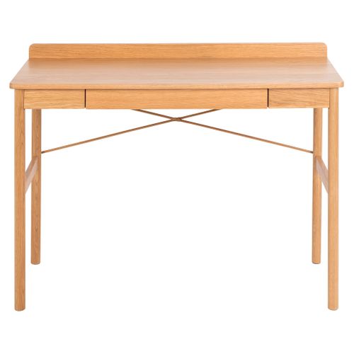 Bureau 1 Tiroir Paul Plaqué Chêne