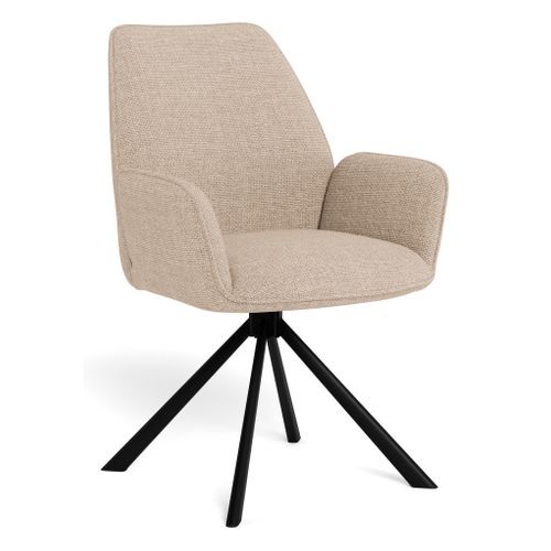 Fauteuil pivotant GLENDA Beige