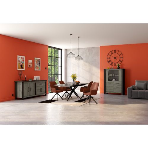 Fauteuil pivotant GLENDA Terracotta