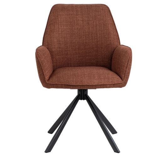 Fauteuil pivotant GLENDA Terracotta