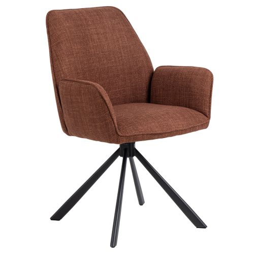 Fauteuil pivotant GLENDA Terracotta