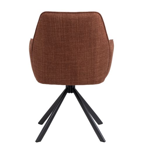 Fauteuil pivotant GLENDA Terracotta