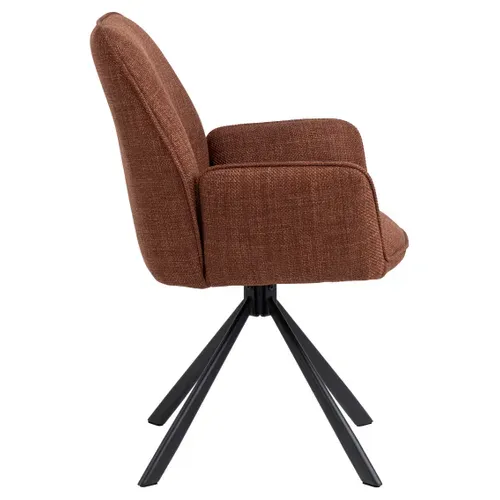 Fauteuil pivotant GLENDA Terracotta