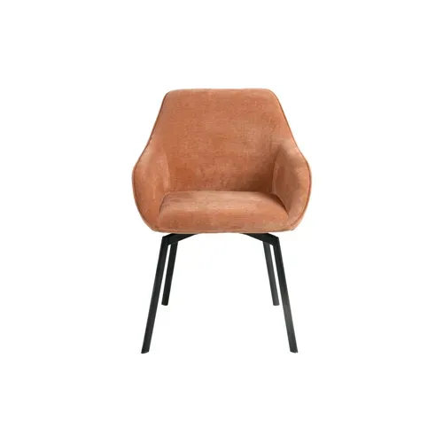 Fauteuil pivotant CLARA Corail vue de face