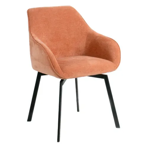 Fauteuil pivotant CLARA Corail vue 3/4