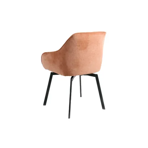 Fauteuil pivotant CLARA Corail vue de derrière