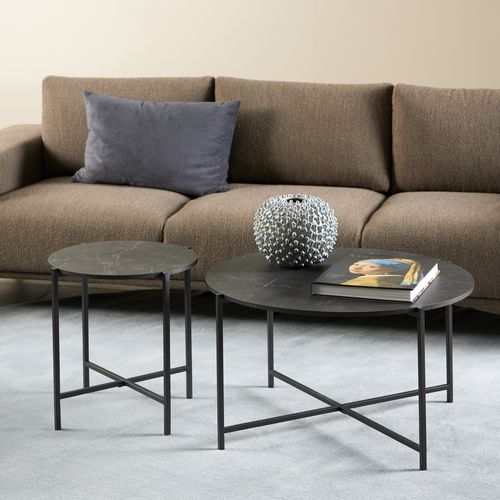 Lot de 2 tables basse AUBANE Noir