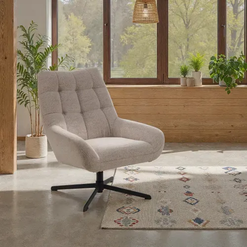 Fauteuil PARIS II tissu beige