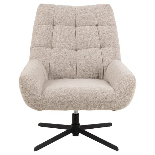 Fauteuil PARIS II tissu beige vue de face