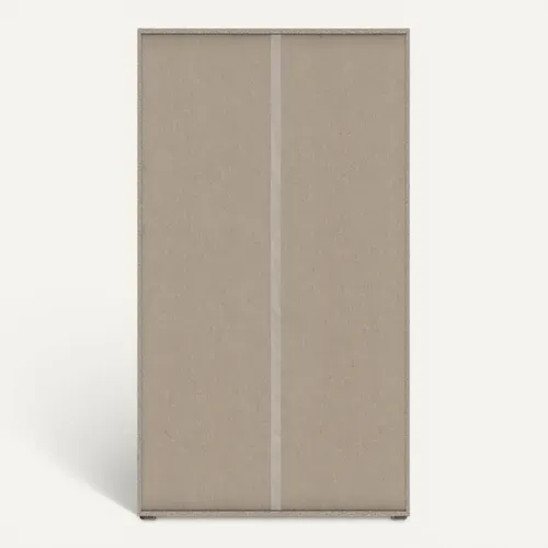 Vitrine UNIK Imitation chêne / grège vue de derrière