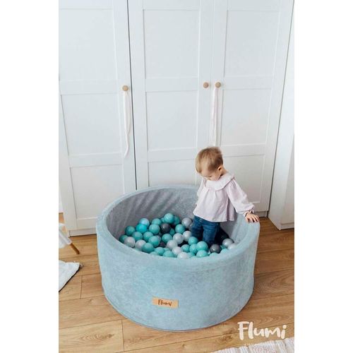 COSTWAY Piscine à Balles Phosphorescente Licorne 86x30cm + 200 Balles Océaniques - Mousse Douce & Glow Dans Le Noir Pour Bébé