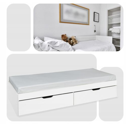 Lit Enfant - Family - Lili - Blanc - 90 X 200 Cm