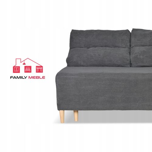 Canapé Convertible - Family - Kimo - Gris/gris Clair - Coffre, Convertible - Réf 2517