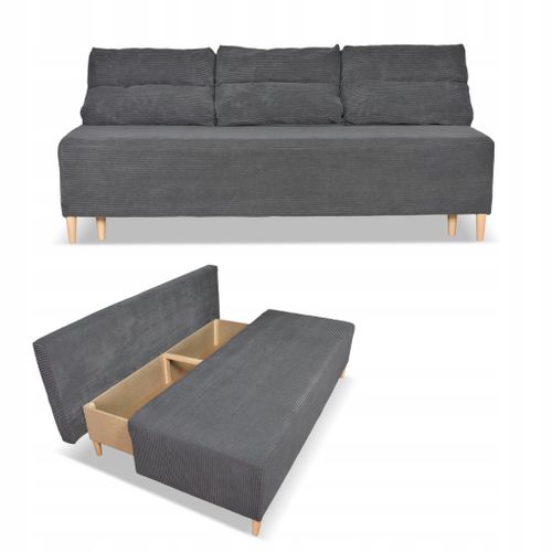 Canapé Convertible - Family - Kimo - Gris/gris Clair - Coffre, Convertible - Réf 2517