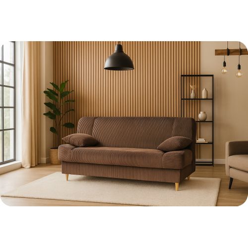 Canapé Convertible - Family - Belito - Gris - Coffre, Convertible