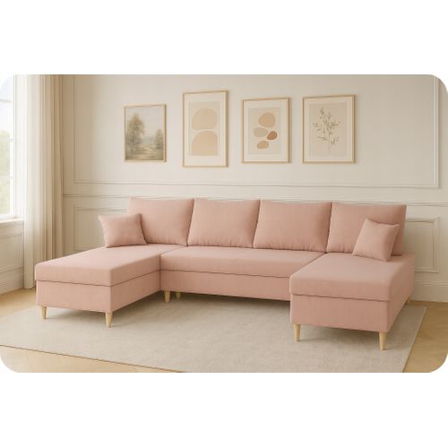 Canapé D'angle Convertible - Family - Wigo - Gris - Convertible