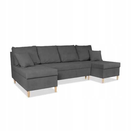 Canapé D'angle Convertible - Family - Wigo - Gris - Convertible