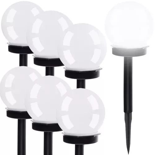 Lot De 6 Lampe Boule De Jardin Solaire Lumineux