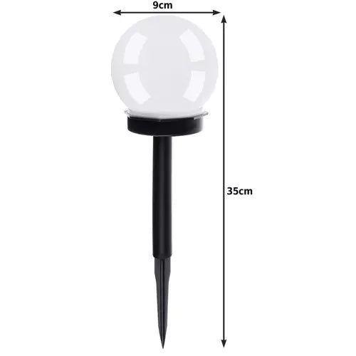 Lot De 6 Lampe Boule De Jardin Solaire Lumineux