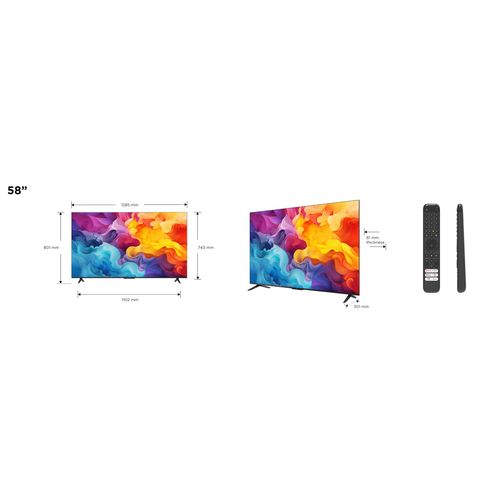 Téléviseur 4K 58'' 146 cm TCL 58V6B