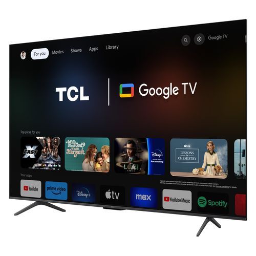Téléviseur 4K QLED 55'' 139 cm TCL 55T8B vue de profil