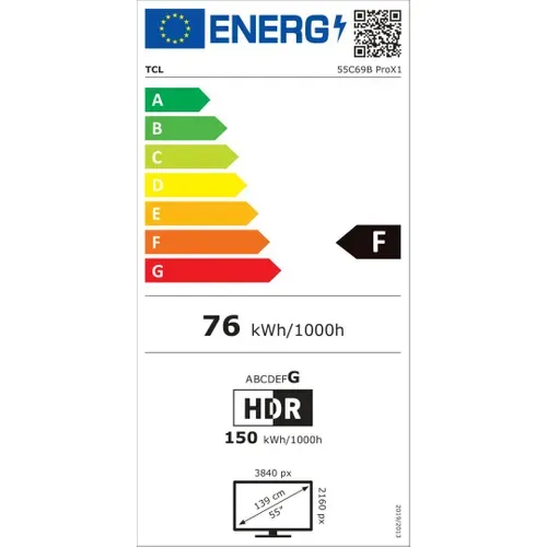 Téléviseur 4k Uhd Qled 55" - 139cm - Smart TV -  55c69bpro