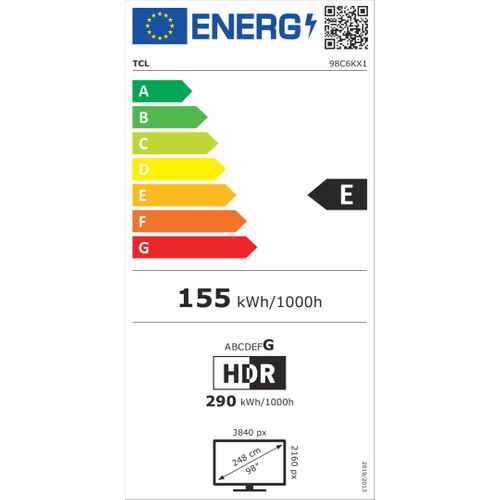 Téléviseur LED 98" (248cm) 4k Uhd Smart TV - 98c6k