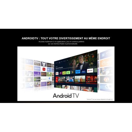 Téléviseur QLED 43'' 109 cm TCL 43V5C Smart TV - Dolby Audio vue de derrière