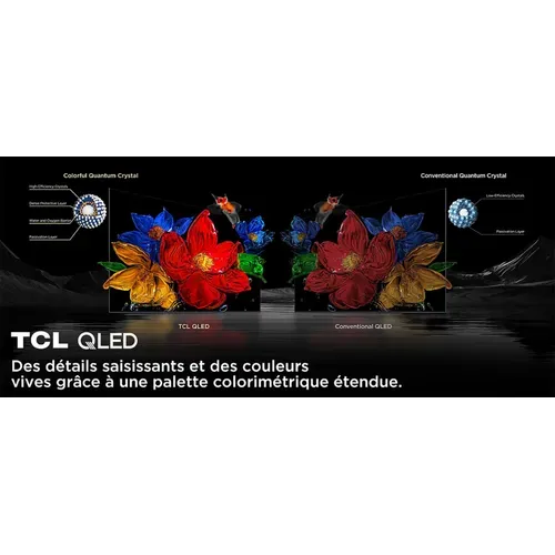 Téléviseur QLED 43'' 109 cm TCL 43V5C Smart TV - Dolby Audio