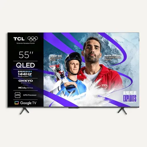 Téléviseur LED 55'' 140 cm TCL 55P81K vue de face