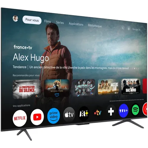 Téléviseur LED 55'' 140 cm TCL 55P81K vue 3/4