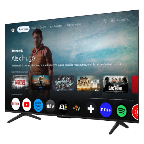 Téléviseur QLED 50'' 126 cm TCL 50P71K vue de profil