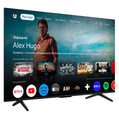 Téléviseur QLED 50'' 126 cm TCL 50P71K vue 3/4