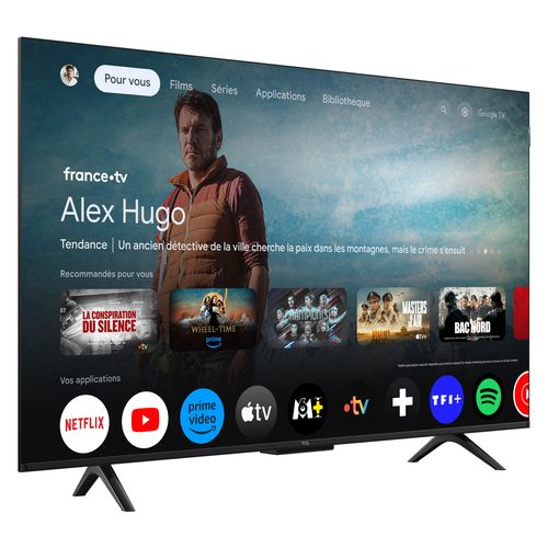 Téléviseur QLED 43'' 109 cm TCL 43P71K vue 3/4