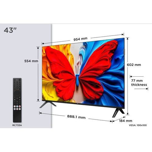 43s51k - TV Qled 43 (109 Cm) - Full HD 1920x1080 - Hdr10 - Android TV - 2xhdmi 1.4 - Wifi