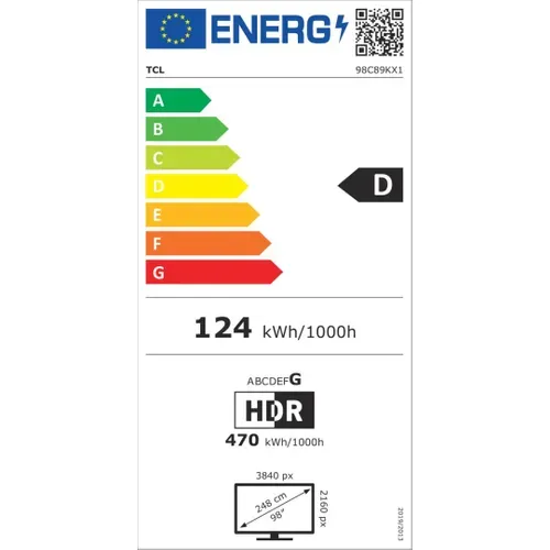 Téléviseur QD MINI LED 97" (248cm) 4k UHD Smart TV - 98c89k